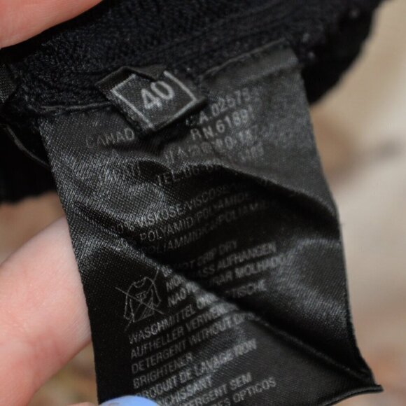 Escada Pointelle Knit Sweater Black Sz M - Picture 5 of 5